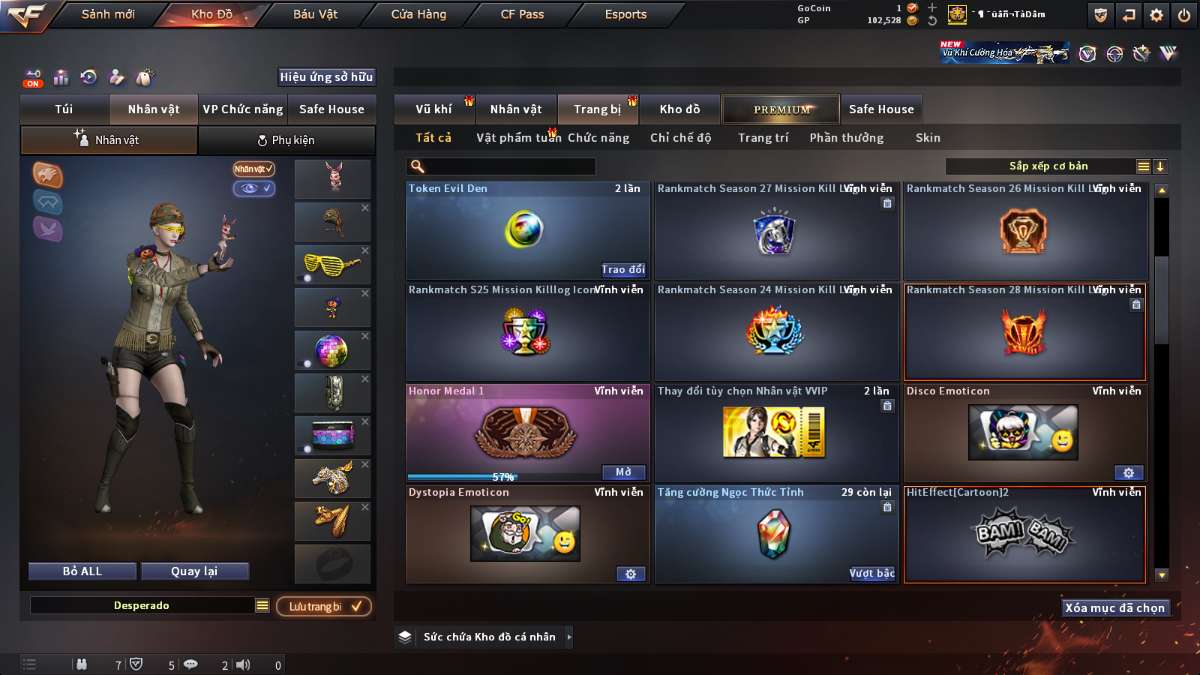 shop acc cf uy tin gia re